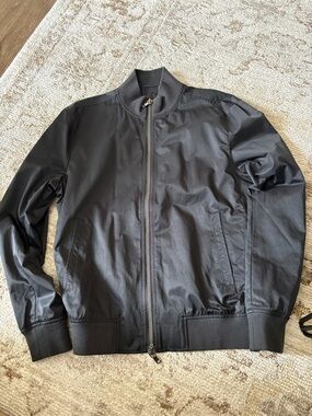 John Varvatos Men's Black Bomber Jacket